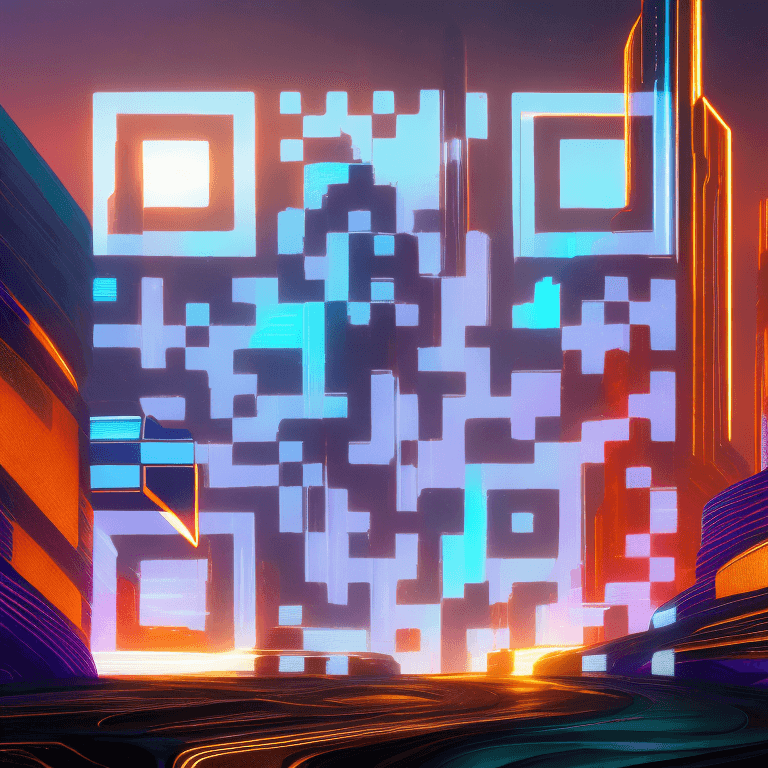 Exemplo de código QR de IA nr #3