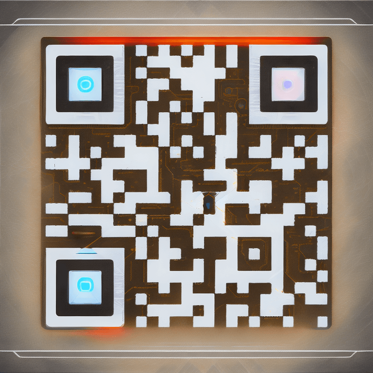 Exemplo de código QR de IA nr #4