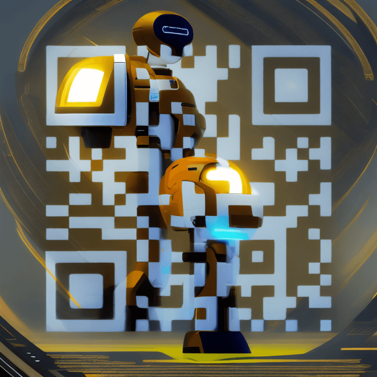 Exemplo de código QR de IA nr #5
