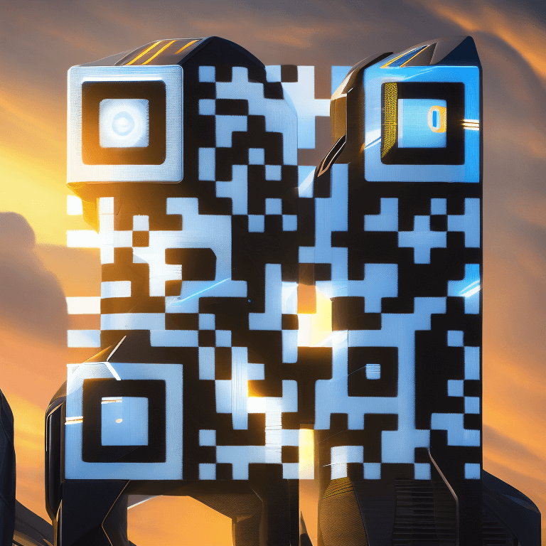 Exemplo de código QR de IA nr #6